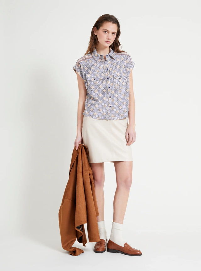 Naf Naf Chemise Rodeo Imprime