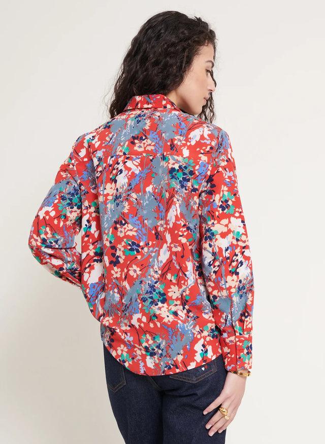 Naf Naf Chemise Ryana Gris/Orange