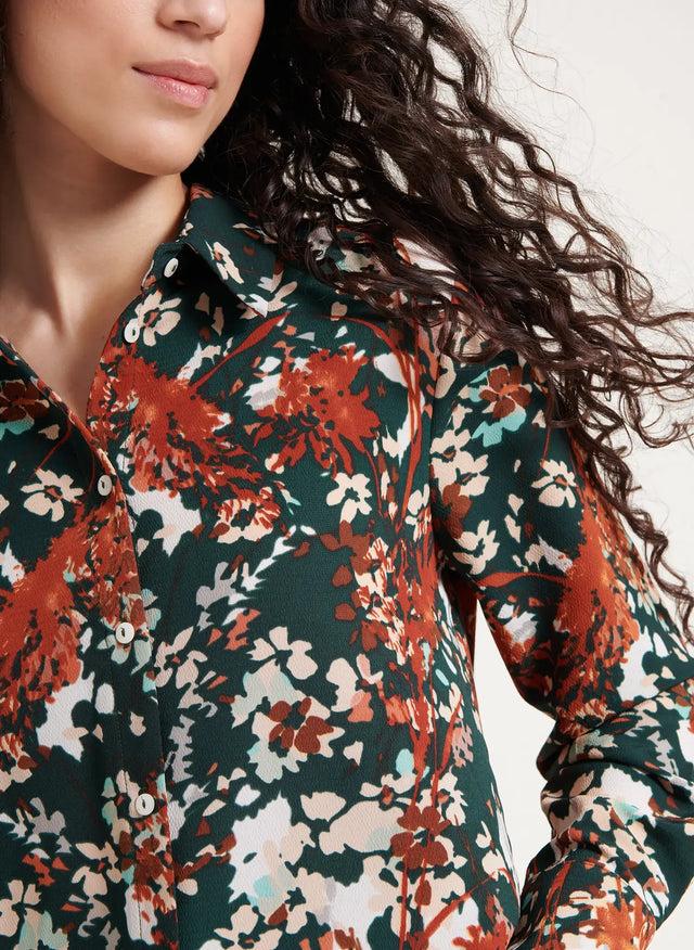 Naf Naf Chemise Ryana Vert/Gris