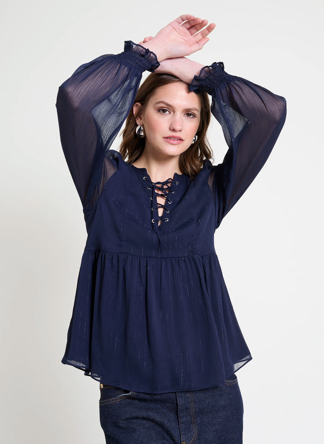 Naf Naf Chemisier Alonit Navy