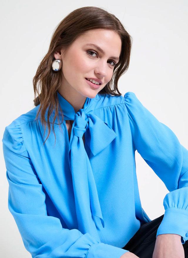 Naf Naf Chemisier Aneth Bleu Ciel