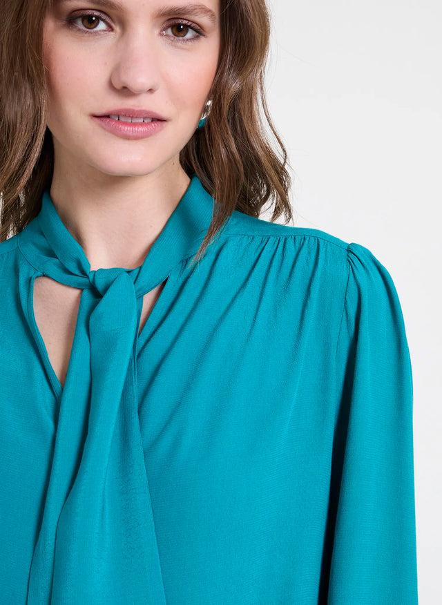 Naf Naf Chemisier Aneth Bleu Sarcelle
