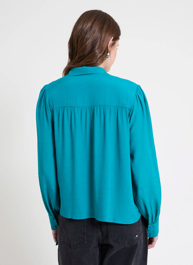 Naf Naf Chemisier Aneth Bleu Sarcelle