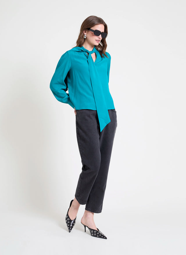 naf naf Chemisier Aneth Bleu Sarcelle