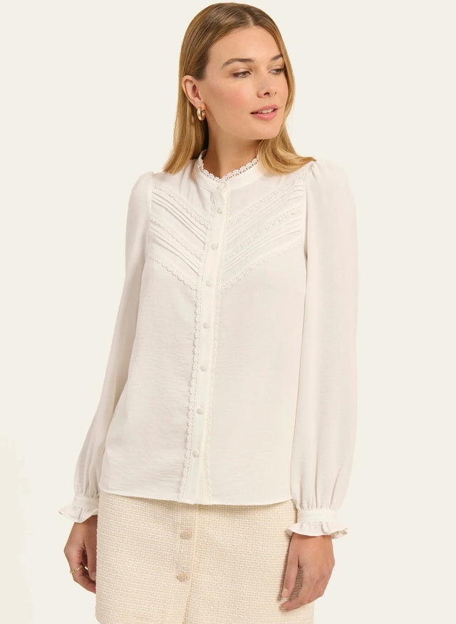 Naf Naf Chemisier Comedia Ecru
