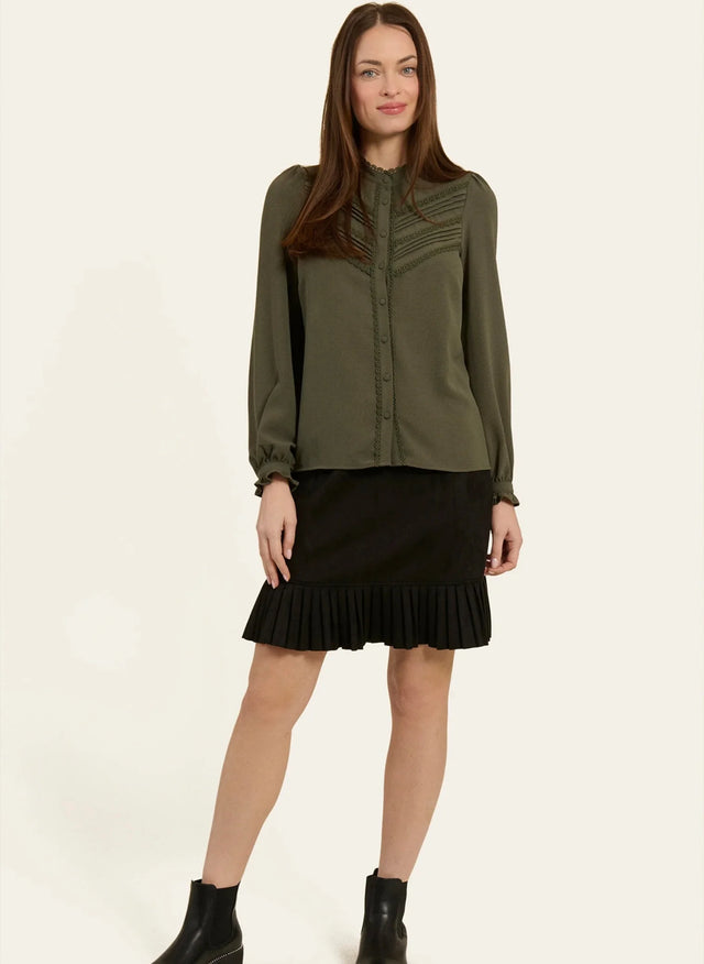 Naf Naf Chemisier Comedia Faded Kaki