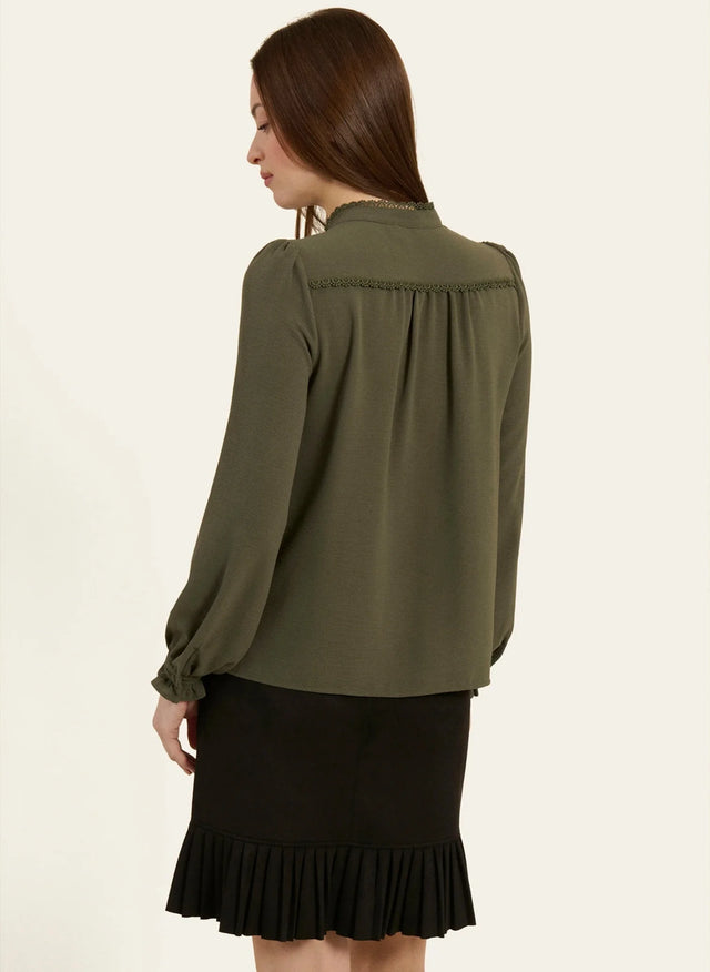 Naf Naf Chemisier Comedia Faded Kaki