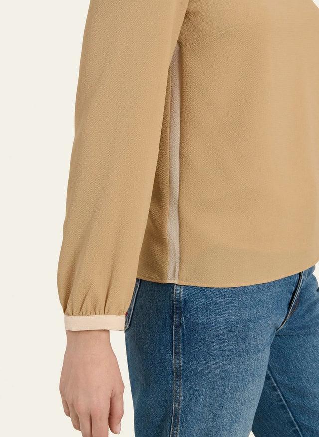 Naf Naf Chemisier Contraste Beige