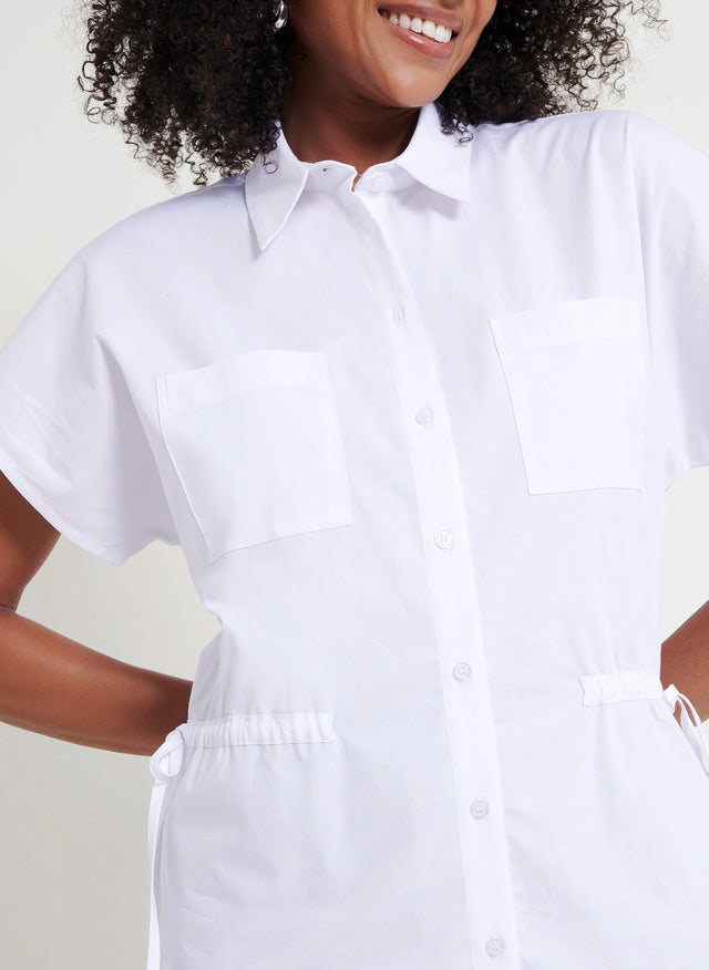 Naf Naf Chemisier Gaia Blanc