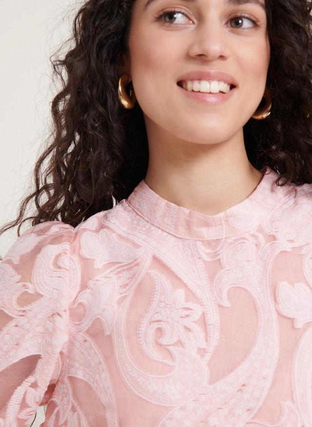 Naf Naf Chemisier Hartvoile Blush