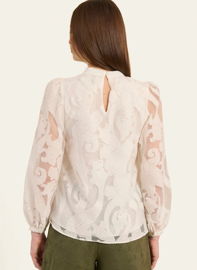 Naf Naf Chemisier Hartvoile Creme