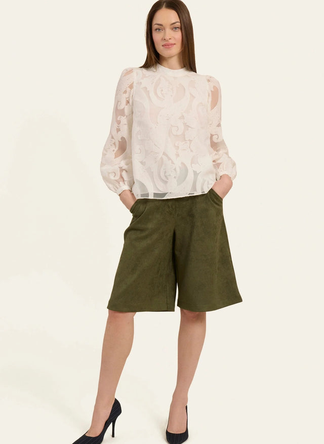 naf naf Chemisier Hartvoile Creme