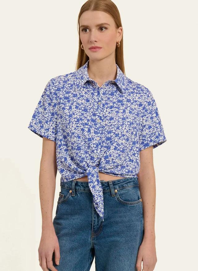 Naf Naf Chemisier Poobahdee Bleu/Blanc