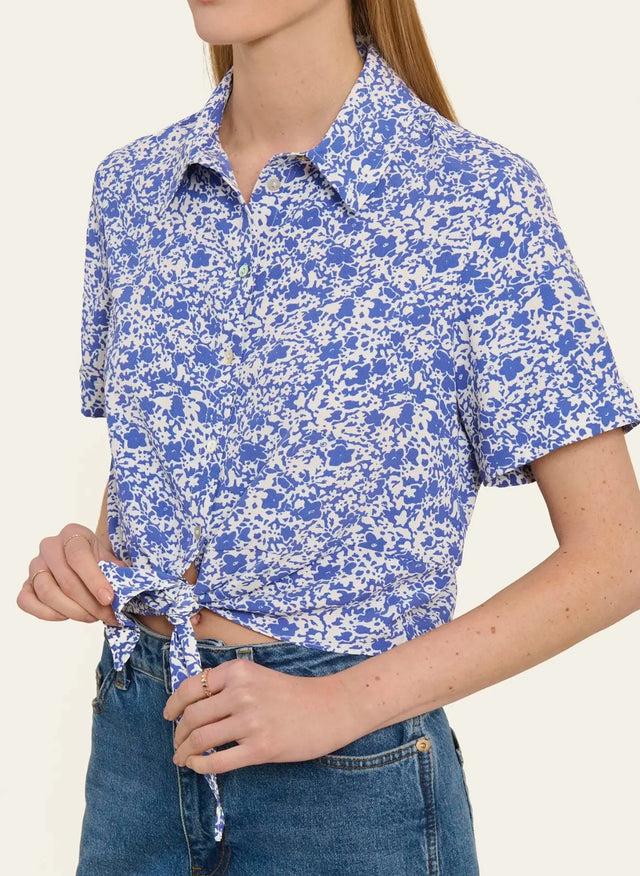 Naf Naf Chemisier Poobahdee Bleu/Blanc