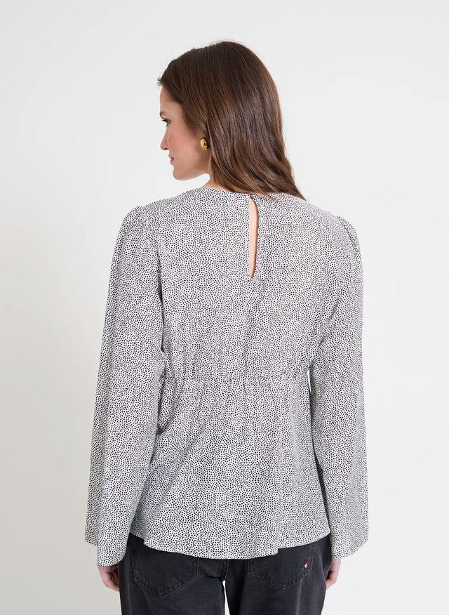 Naf Naf Chemisier Tolosane Noir/Blanc