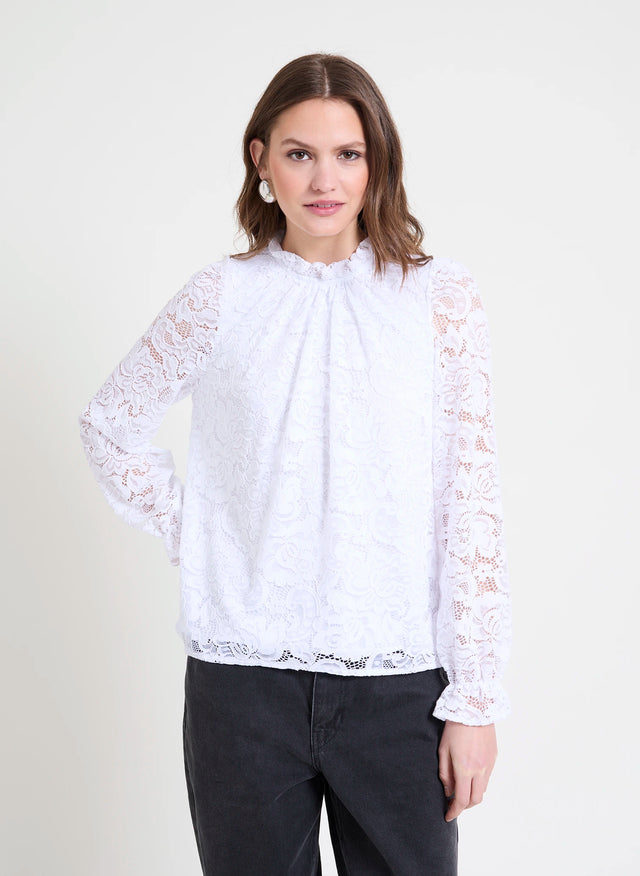 Naf Naf Chemisier Tuna Blanc