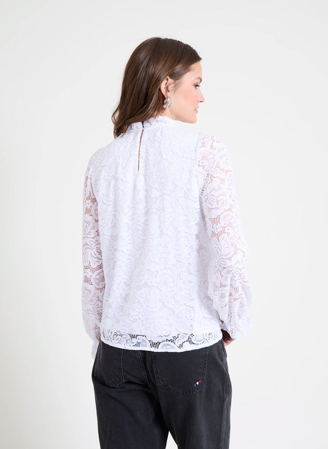 Naf Naf Chemisier Tuna Blanc