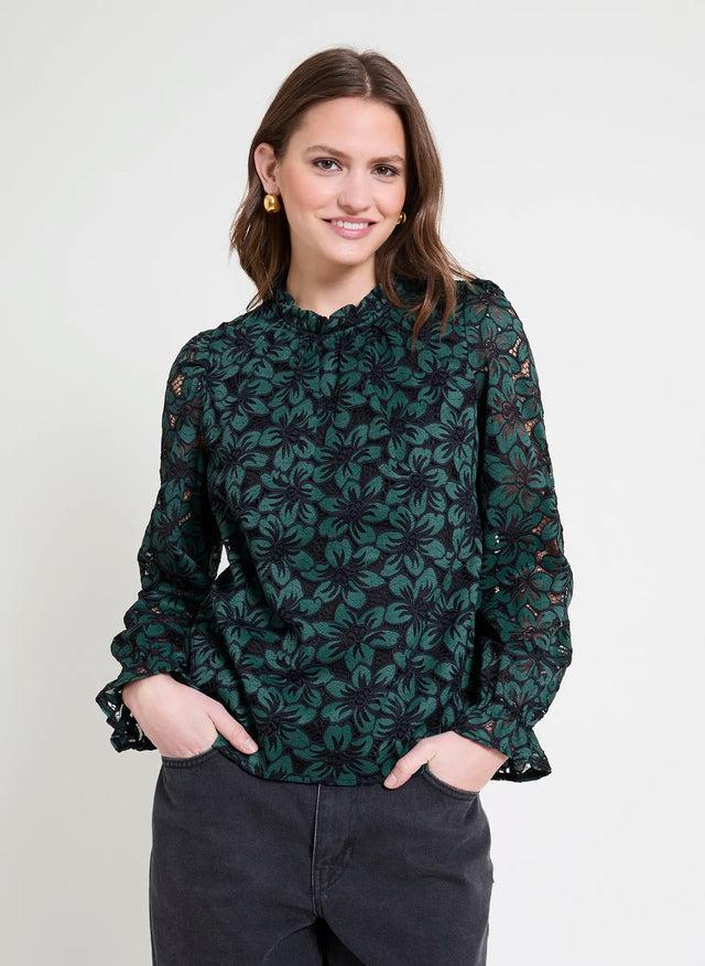 Naf Naf Chemisier Tuna Vert Noir