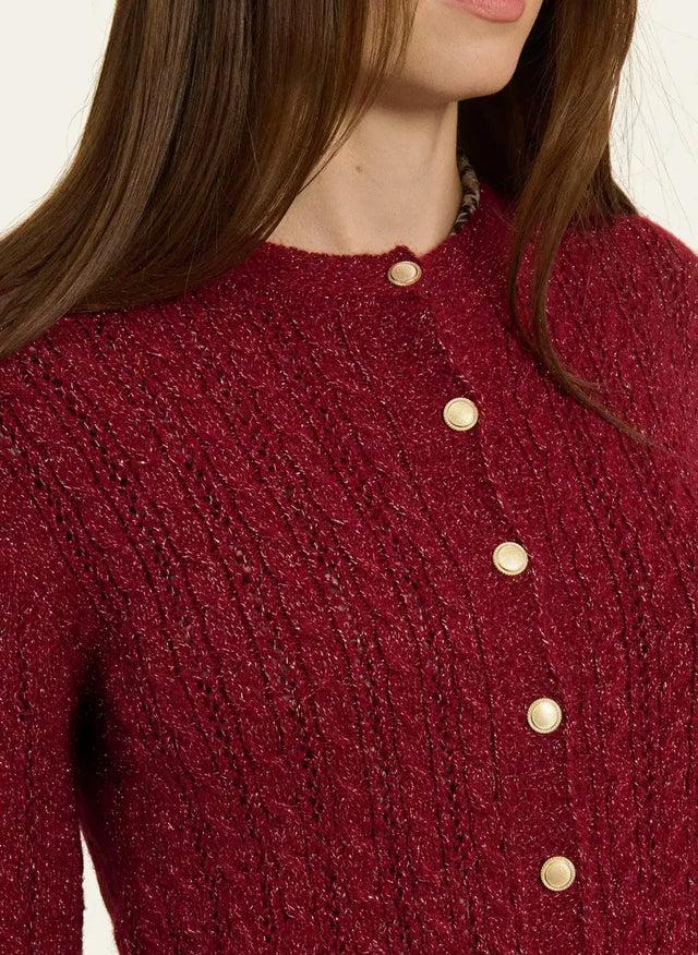 Naf Naf Gilet Edisy Bordeaux