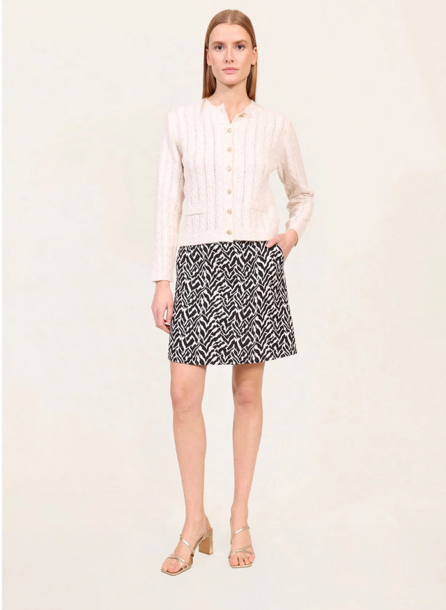 Naf Naf Gilet Edisy Ecru