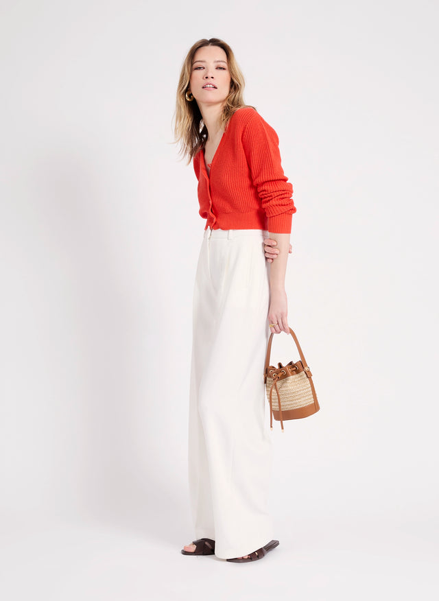 naf naf Gilet Muriel Poppy Red