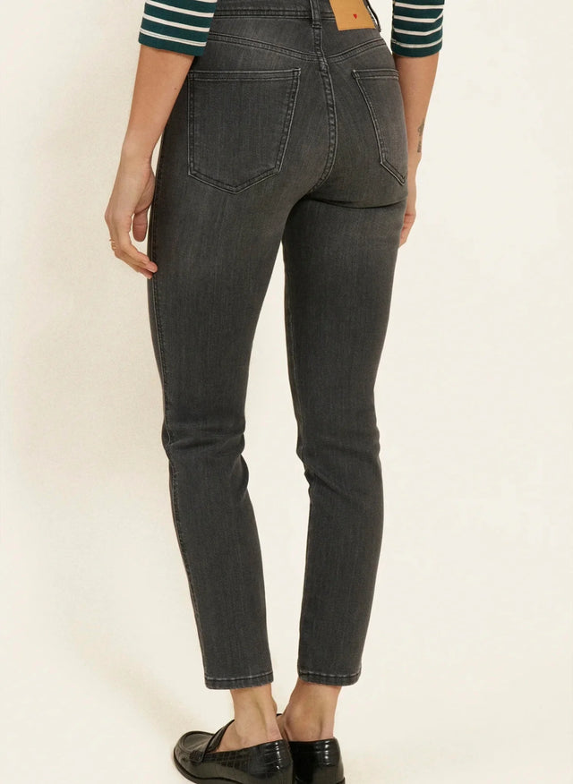 Naf Naf Jean Slim Rosa Gris Anthracite