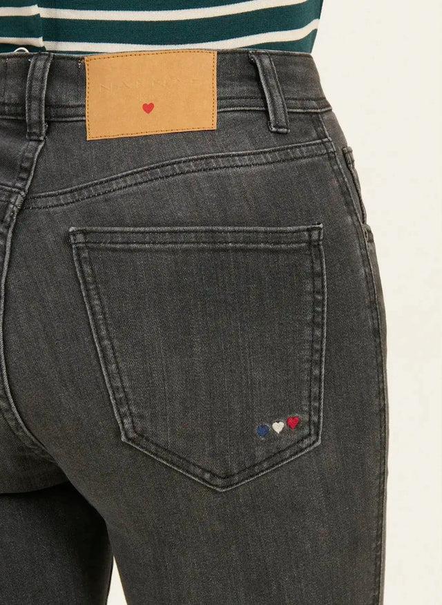 Naf Naf Jean Slim Rosa Gris Anthracite