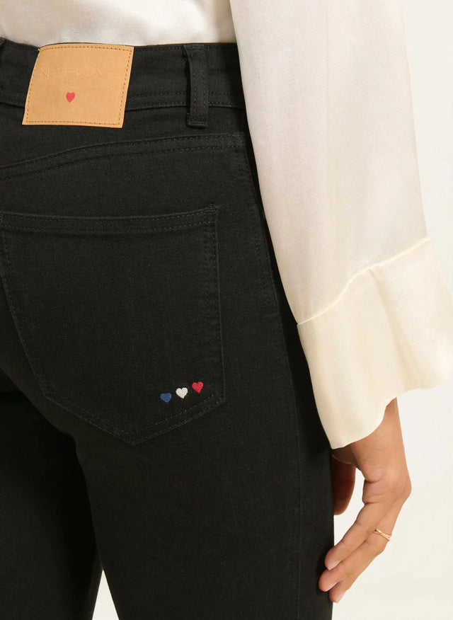 Naf Naf Jean Slim Rosa Noir