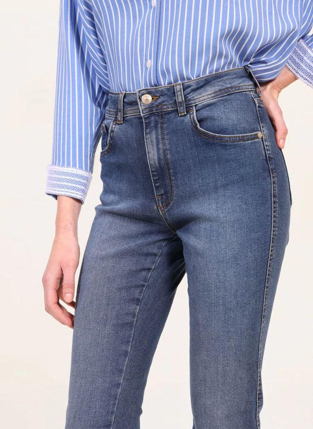 Naf Naf Jean Slim Rosa Stone