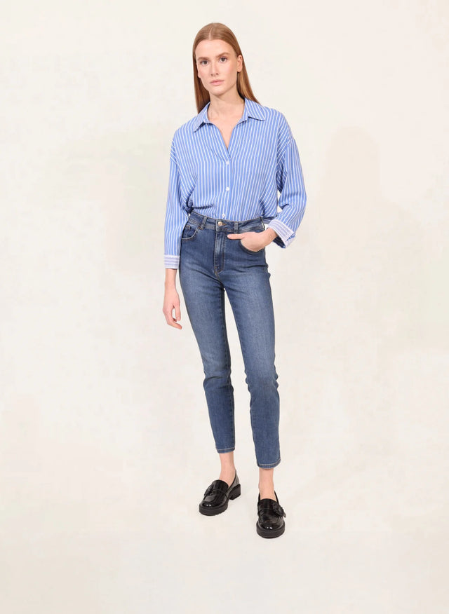 naf naf Jean Slim Rosa Stone