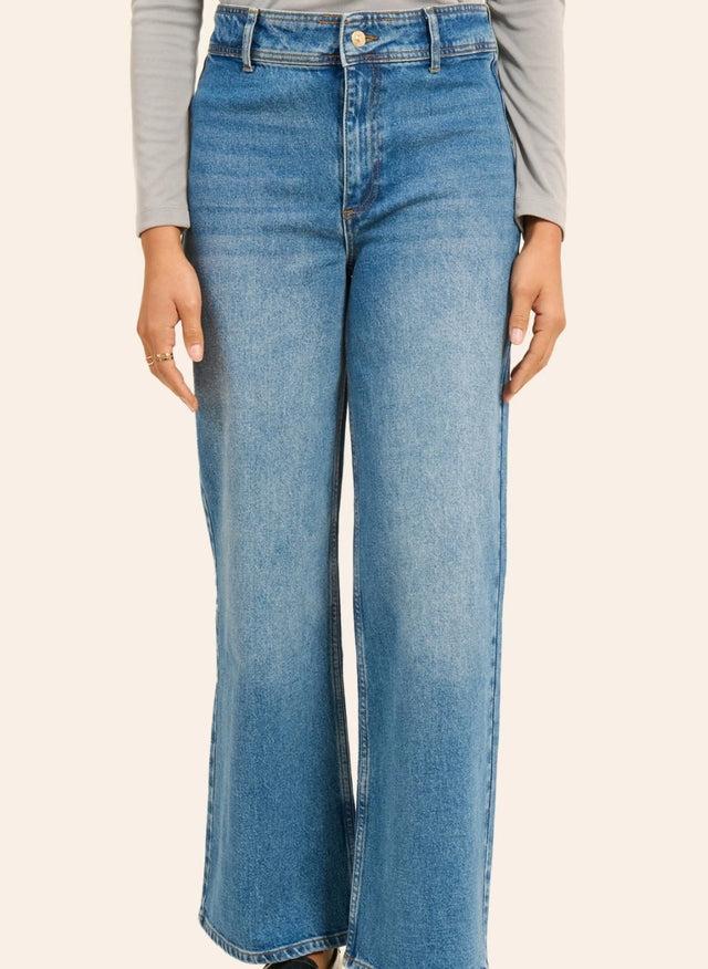 Naf Naf Jean Wide Rosa Brut