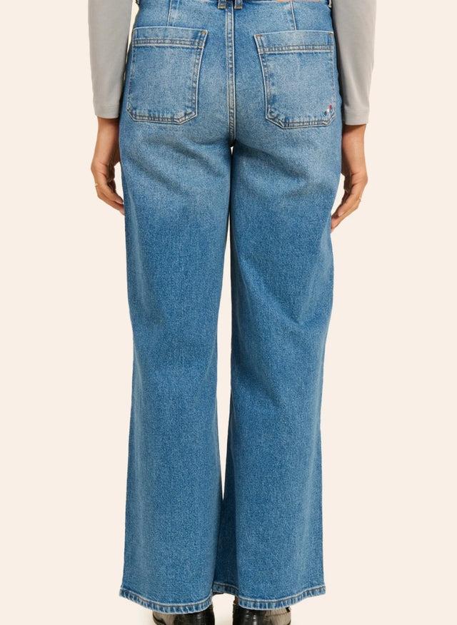 Naf Naf Jean Wide Rosa Brut