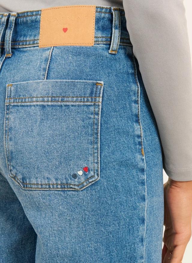 Naf Naf Jean Wide Rosa Brut
