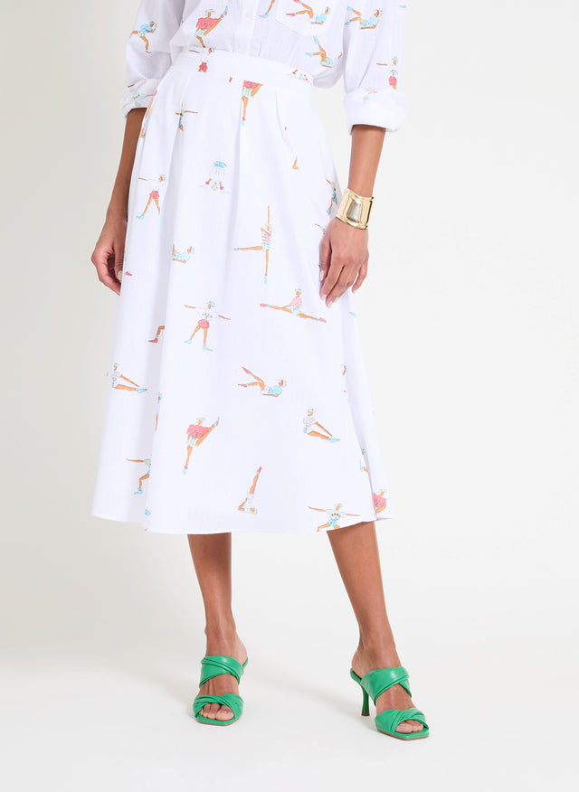 Naf Naf Jupe Aerobic Imprime