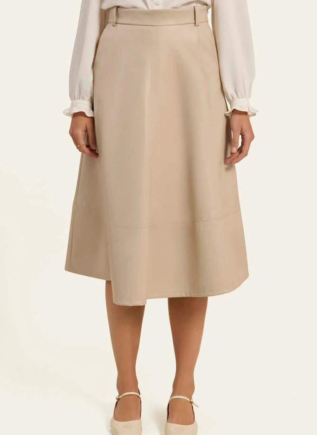 Naf Naf Jupe Colombe Beige