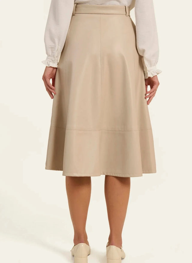 Naf Naf Jupe Colombe Beige