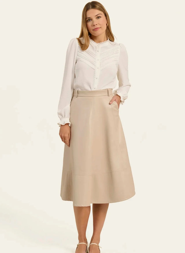 naf naf Jupe Colombe Beige