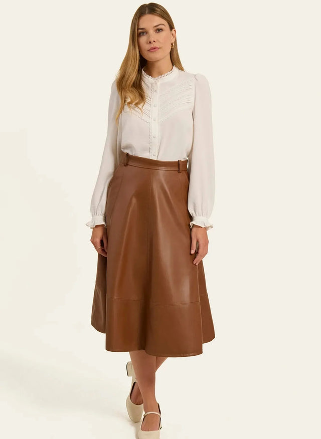 naf naf Jupe Colombe Marron foncé