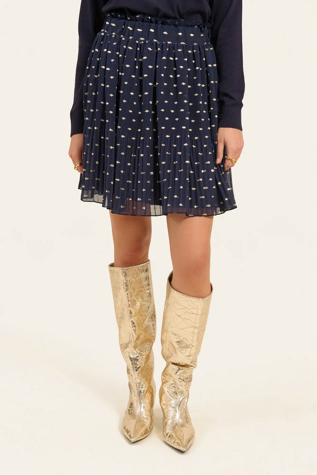 Naf Naf Jupe Emarly Bleu Marine