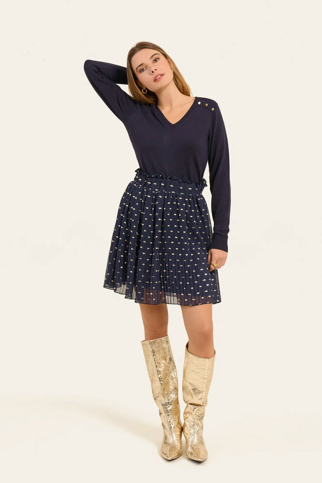 naf naf Jupe Emarly Bleu Marine