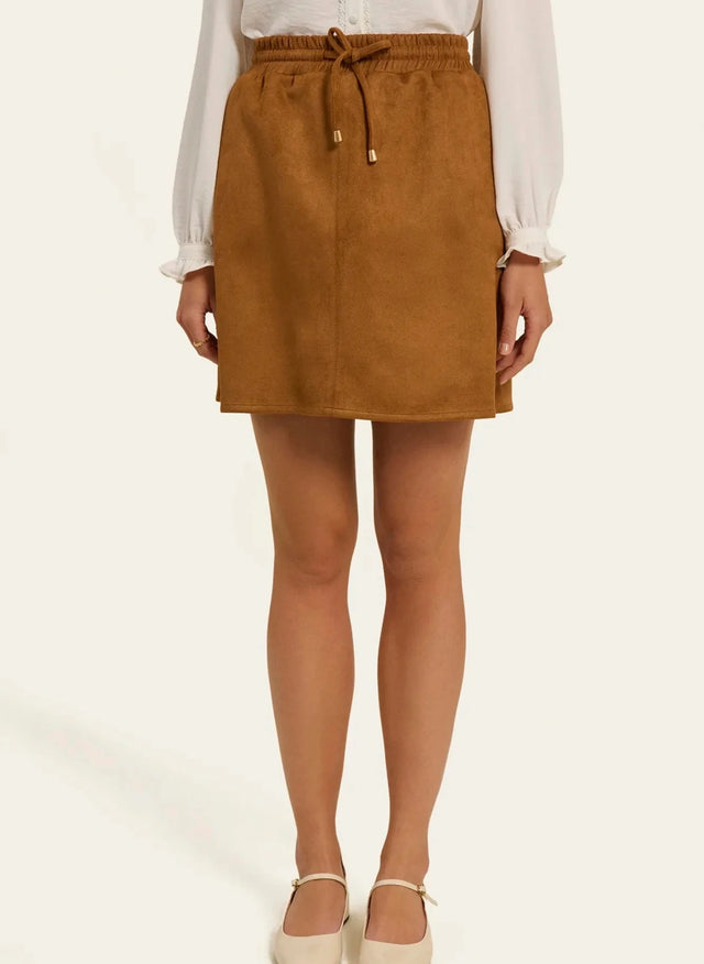 Naf Naf Jupe Iris Camel