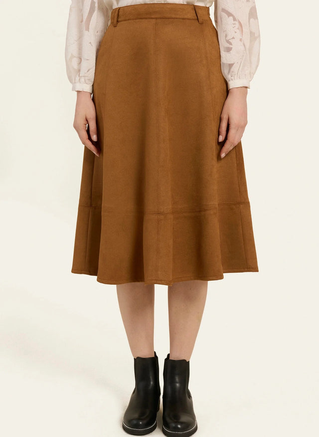 Naf Naf Jupe Iris Camel