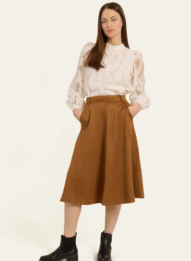 naf naf Jupe Iris Camel