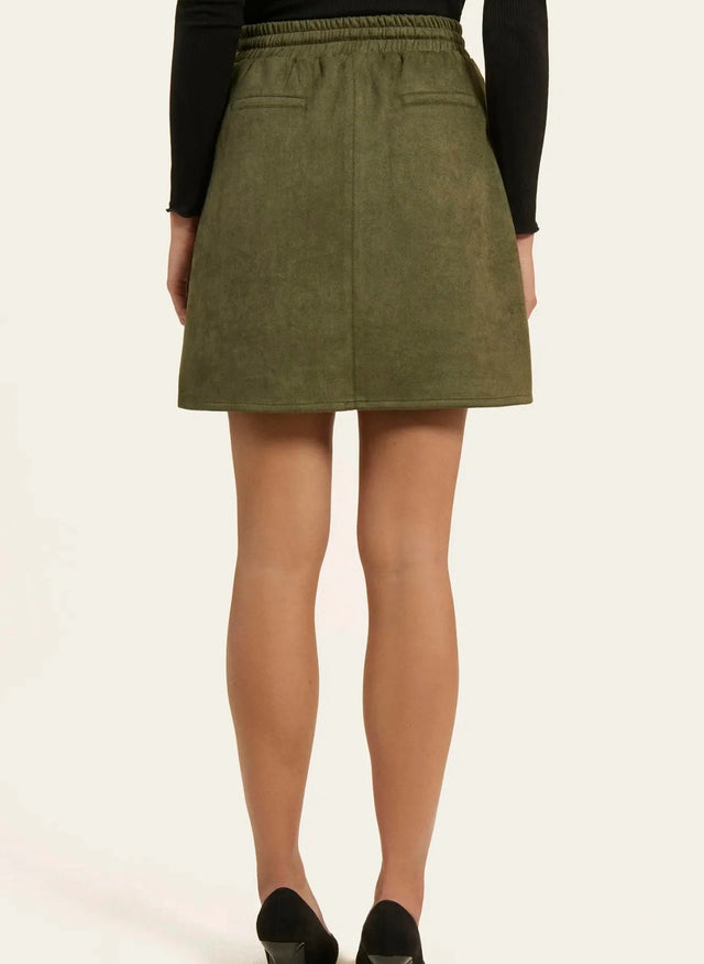 Naf Naf Jupe Iris Kaki