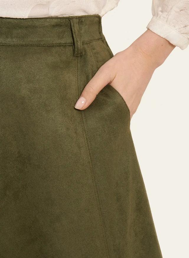 Naf Naf Jupe Iris Kaki