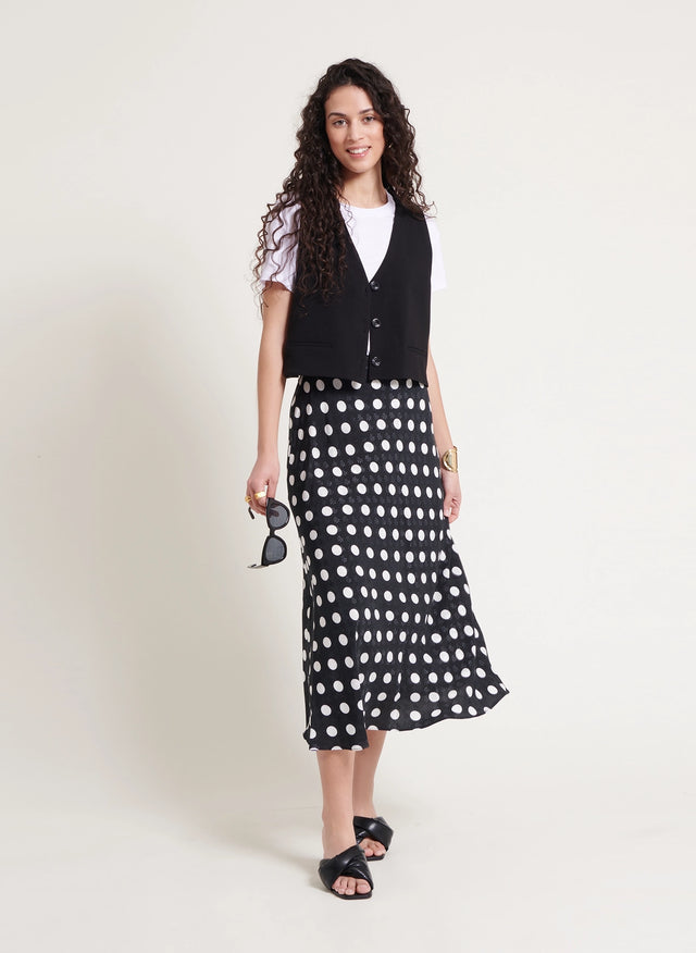 Naf Naf Jupe Jolia Noir/Blanc