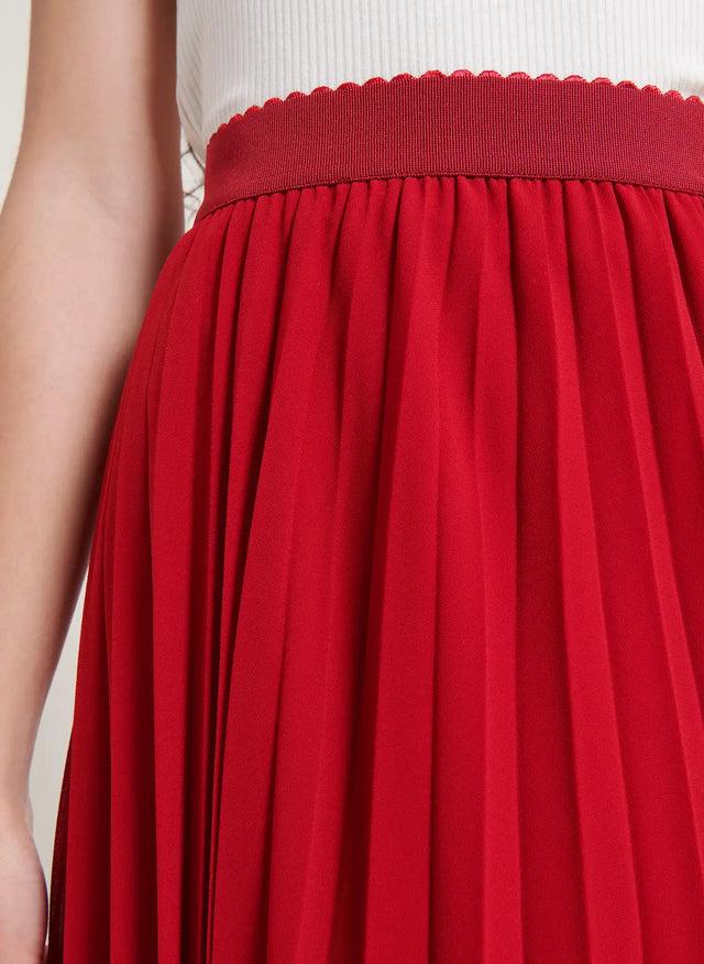 Naf Naf Jupe Jupette Rouge Grenat