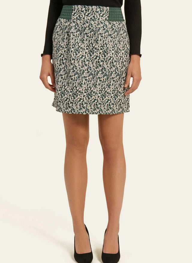 Naf Naf Jupe Katio Fleur Katio Vert