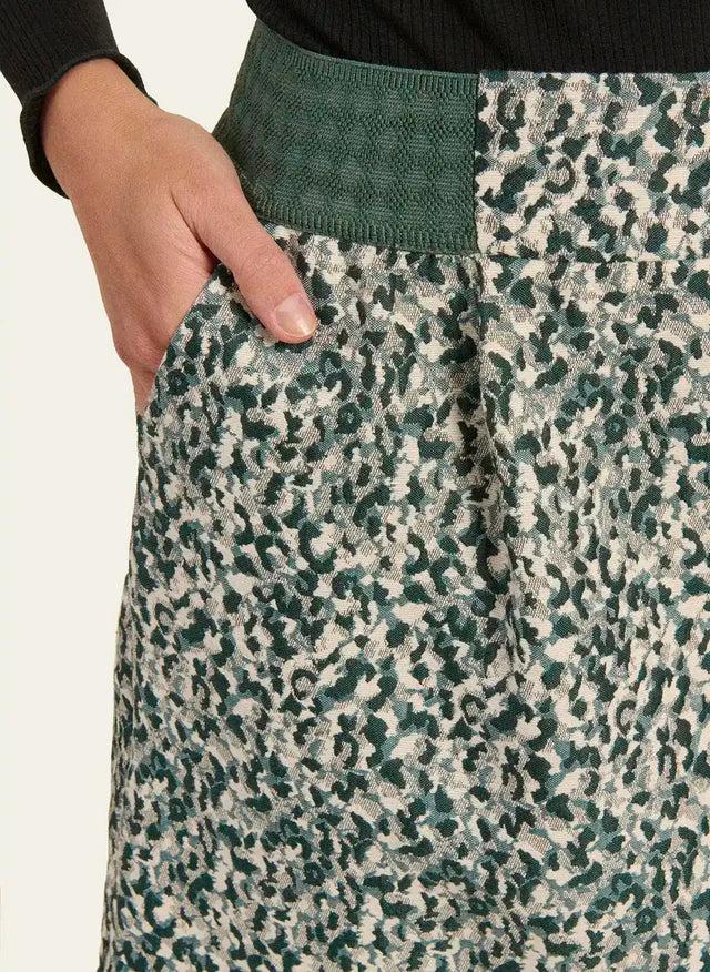 Naf Naf Jupe Katio Fleur Katio Vert