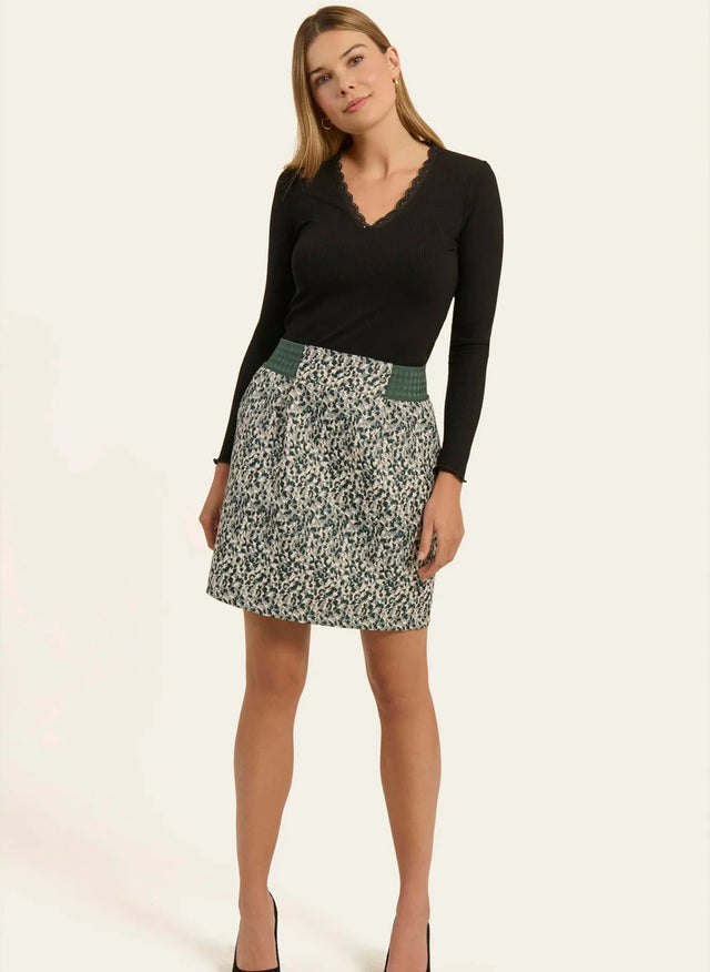 naf naf Jupe Katio Fleur Katio Vert